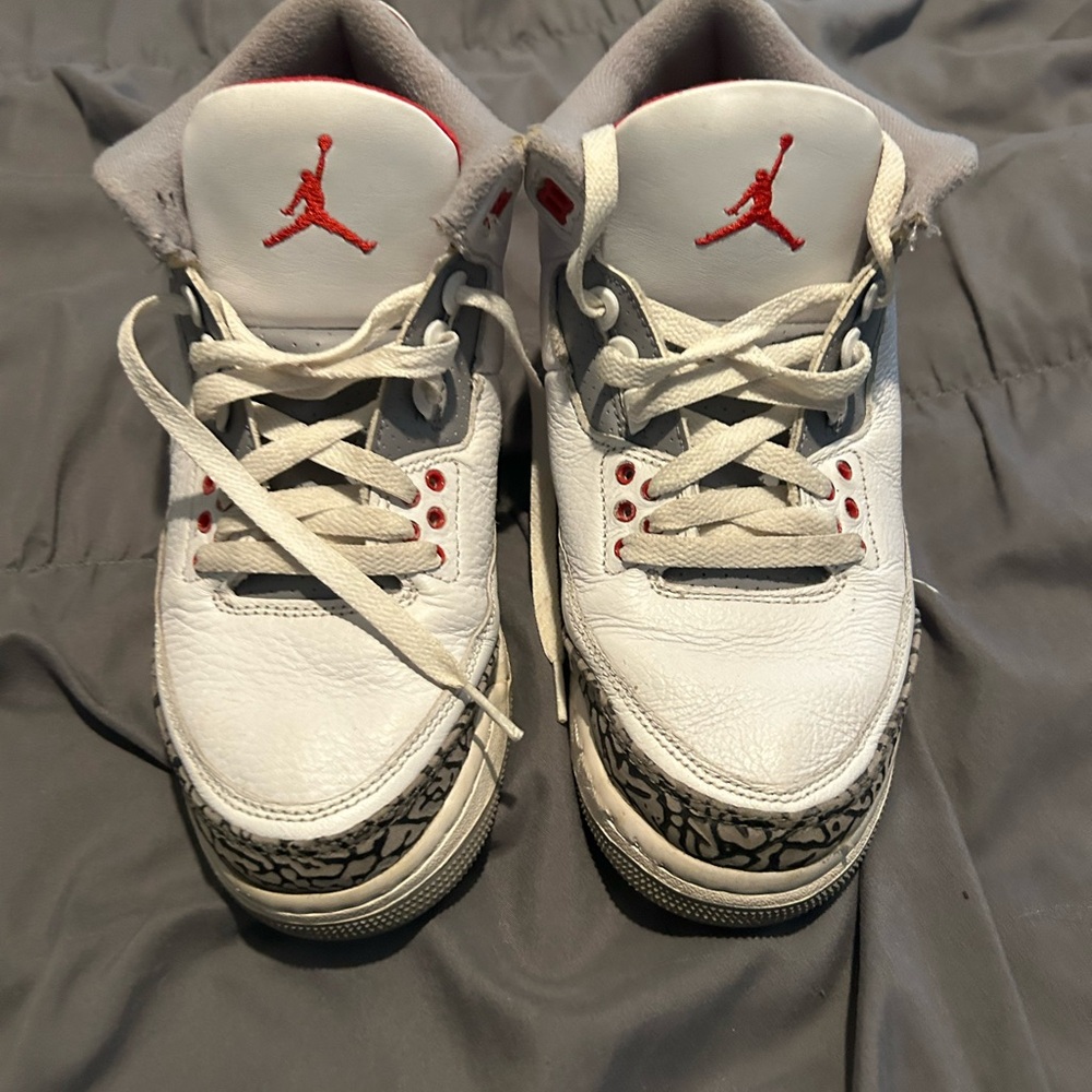 Kids White and Red Sneakers
